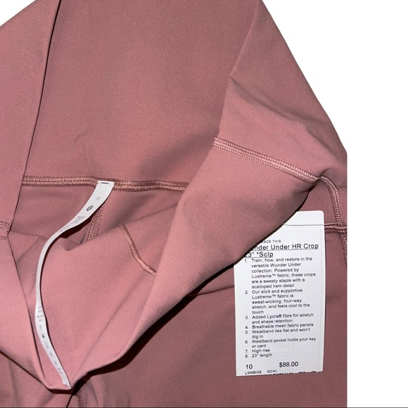 NWT Lululemon Wunder Under High Rise Crop 23" Sclp - Picture 10 of 12